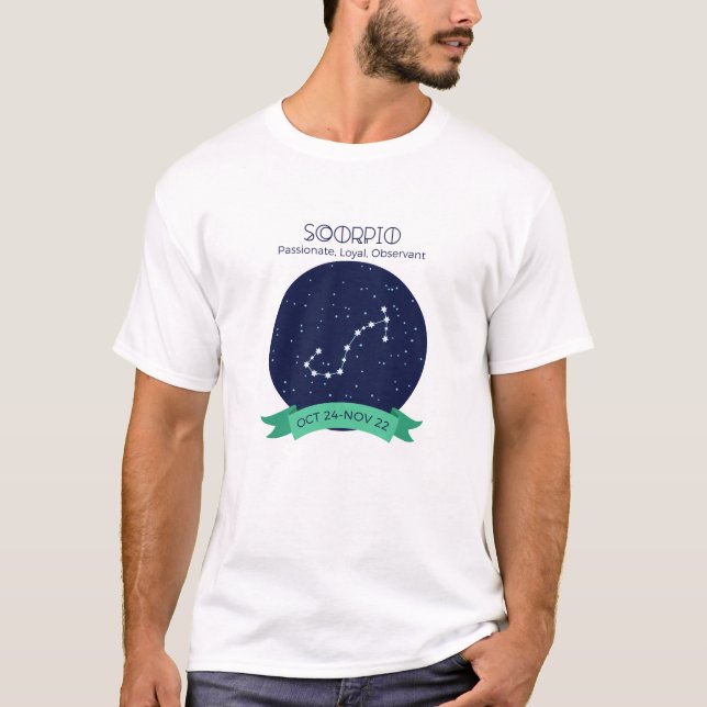 T-shirt Traits Scorpio (Devant)