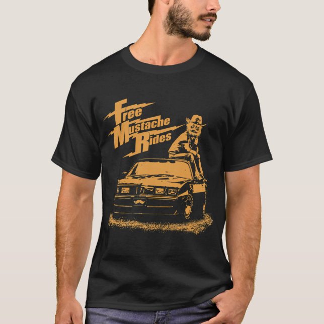 T-shirt Trajets à Moustache Gratuits (Devant)