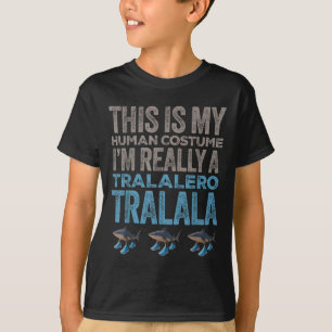 T-shirt Tralalero Tralala Costume humain drôle Halloween M