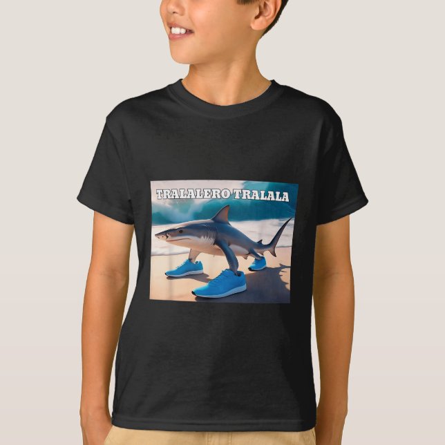T-shirt Tralalero Tralala Funny Shark Meme (Devant)