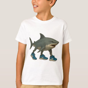 T-shirt Tralalero Tralala requin en baskets