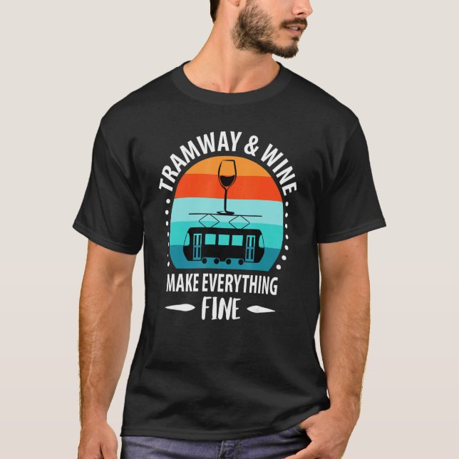 T-shirt Tram Driver Tram Tram Track Kt4d Tram Driver 3 (Devant)
