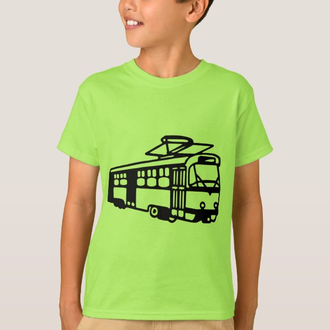 T-shirt Tram - souterrain (Devant)