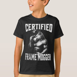 T-shirt Trame mogging - alpha loup drôle et embarrassant