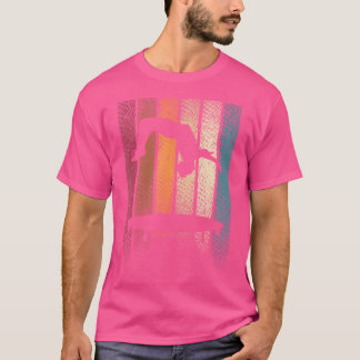 T-shirt Trampoline à saut arrière Jumper Tumbling Rétro