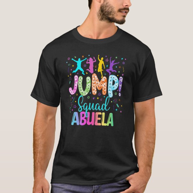 T-shirt Trampoline Bounce Anniversaire Fille Jumping Matc (Devant)
