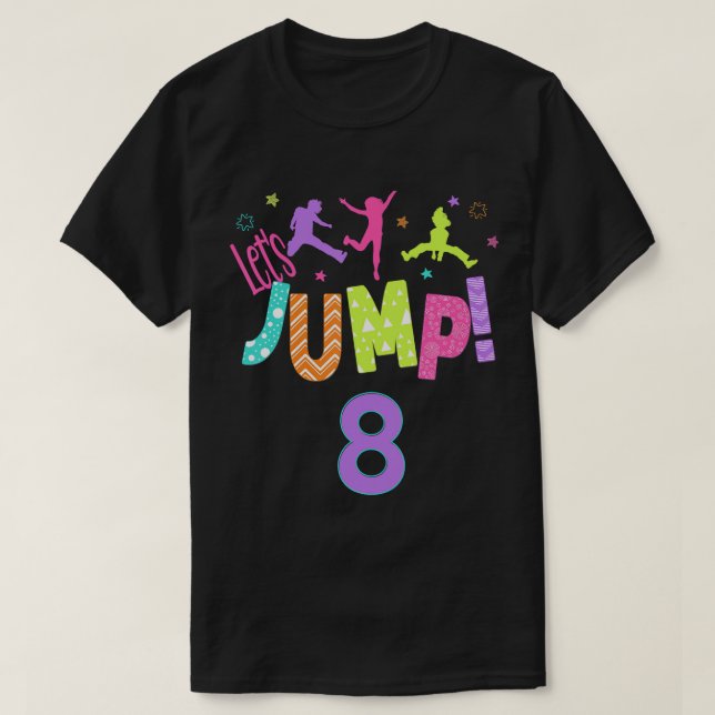 T-shirt Trampoline Bounce Anniversaire Outdoor Party The (Design devant)