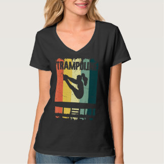 T-shirt Trampoline Gymnastique Sport Retro Vintage Sunset 