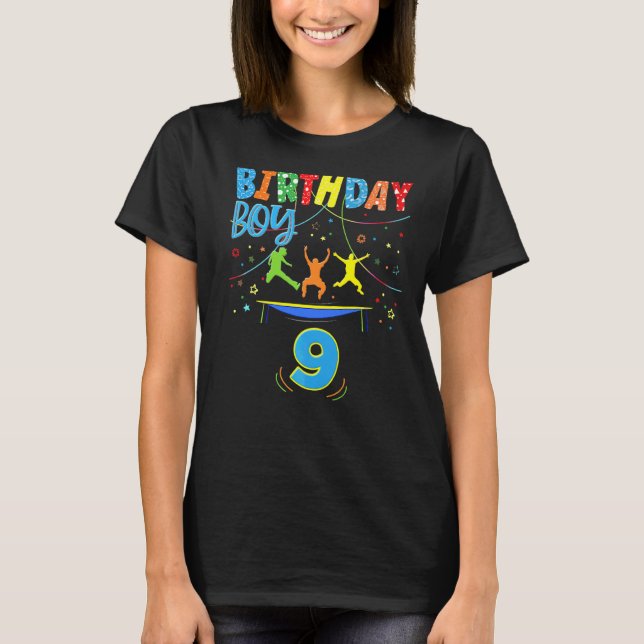 T-shirt Trampoline Party Extérieur Costume d'anniversaire (Devant)