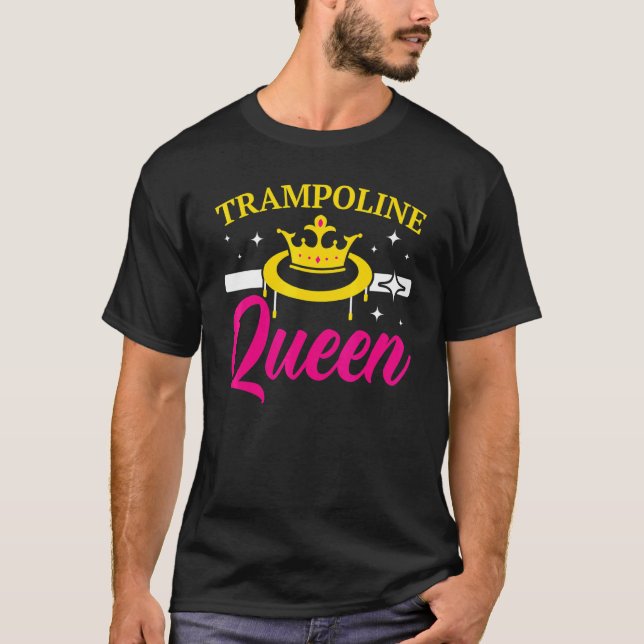 T-shirt Trampoline Queen Jumping Trampoliner Trampolining (Devant)