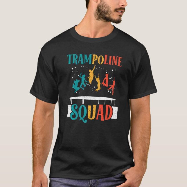 T-shirt Trampoline Squad Jumping Trampoliner Trampolining  (Devant)