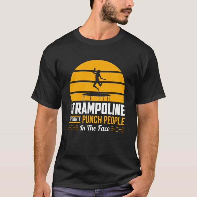 T-shirt Trampoline Trampoline Sport Sarcastique (Devant)