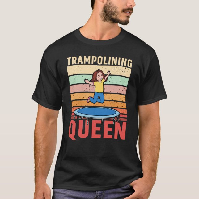 T-shirt Trampolining Queen Jumping Trampoline Gymnastics (Devant)