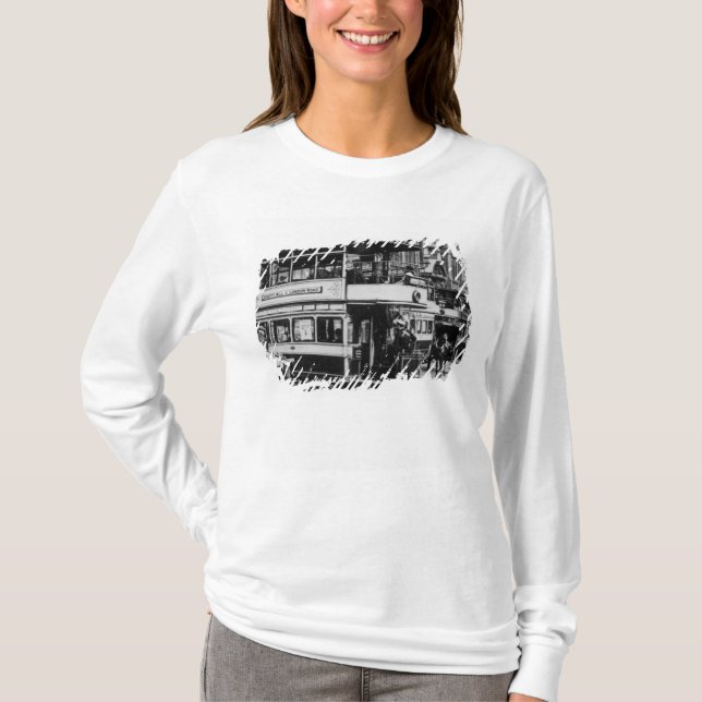 T-shirt Trams à Manchester, c.1900 (Devant)