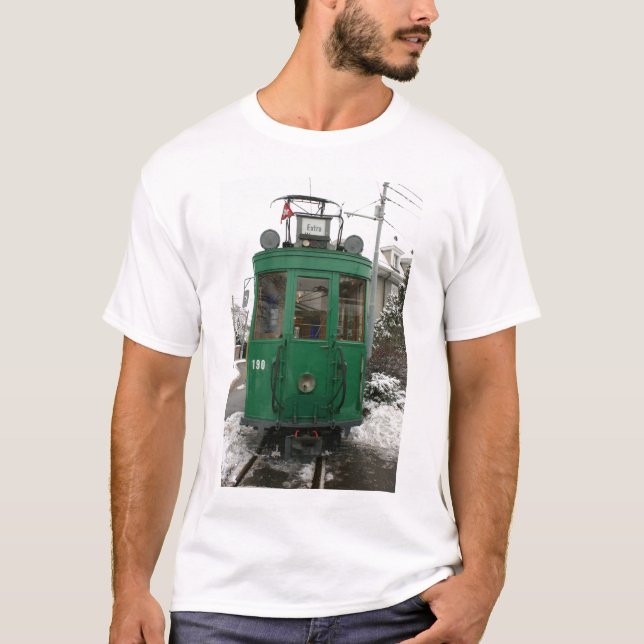 T-shirt Trams suisses au dépôt de BVB M-Parc, Bâle (Devant)