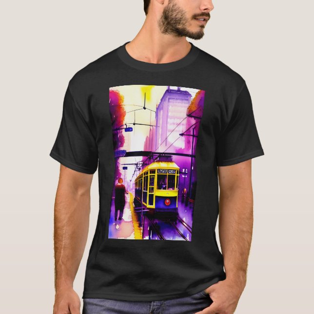 T-shirt Tramway de Melbourne (Devant)