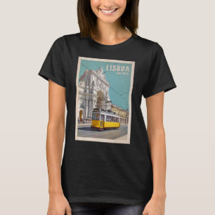 T-shirt Tramway Jaune, Arc De Rue Augusta. Lisbonne, Portu