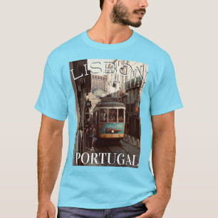 T-shirt Tramway Trolleybus de Lisbonne Portugal