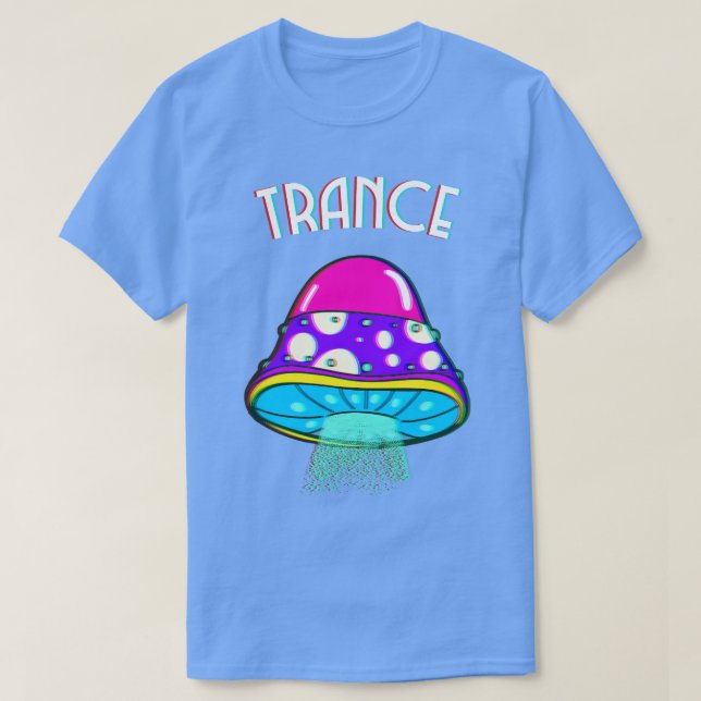 T-shirt Trance Psychédélique Trippy Glitch Champhroom (Design devant)