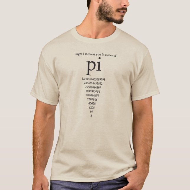 T-shirt Tranche de chemise nerd d'humour de geek de maths (Devant)