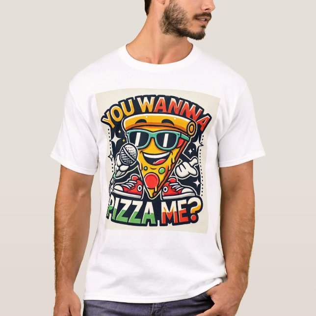 T-shirt tranche de pizza (Devant)