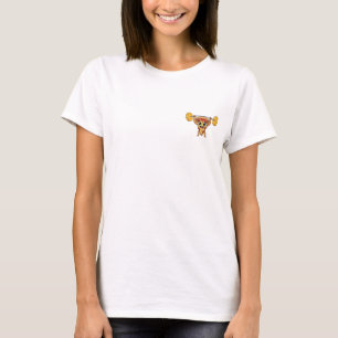 T-shirt Tranche de pizza Buff soulevant une barre de froma