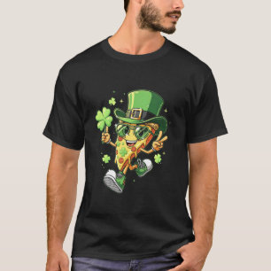 T-shirt Tranche de pizza de la Saint-Patrick pour garçons