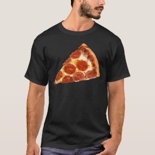 T-shirt Tranche de pizza pepperoni classique de SlipperyJo