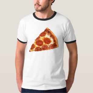 T-shirt Tranche de pizza pepperoni classique de SlipperyJo