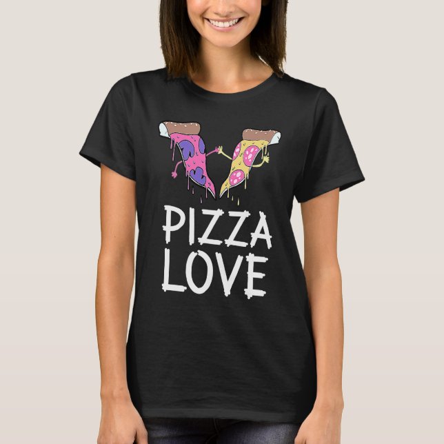 T-shirt Tranche de pizza   Pizza (Devant)