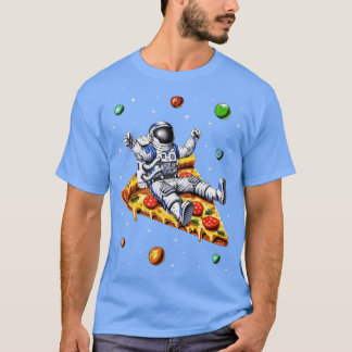 T-shirt Tranche de pizza pour astronaute