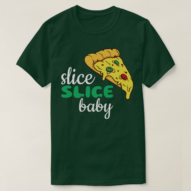 T-shirt Tranches, Bébé en tranches, Pizza 29615189 (Design devant)