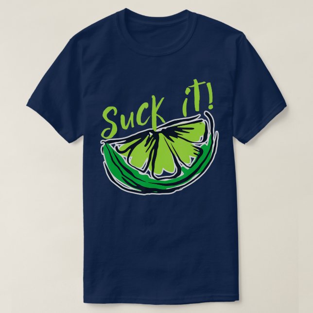 T-shirt Tranches de citron vert amusant Citron Guacamole M (Design devant)