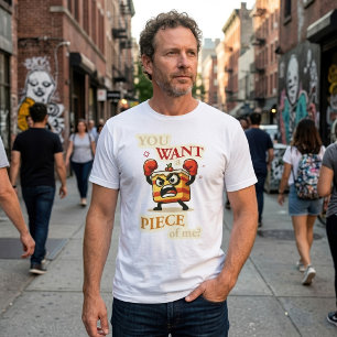 T-shirt Tranches de gâteau en colère drôle prêtes à se bat