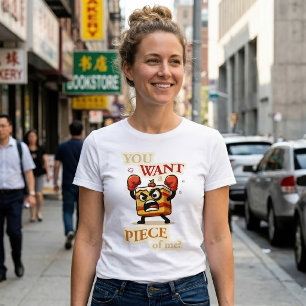 T-shirt Tranches de gâteau en colère drôle prêtes à se bat