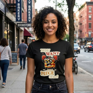 T-shirt Tranches de gâteau en colère drôle prêtes à se bat
