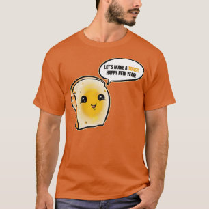 T-shirt Tranches de pain faisant un toast pour une bonne a