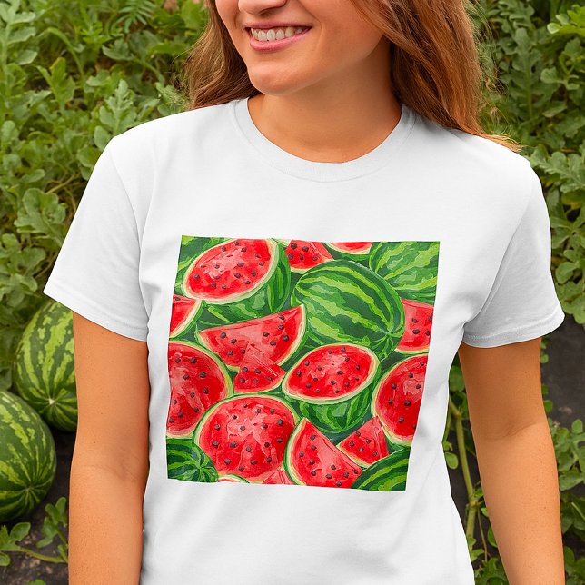 T-shirt Tranches de pastèque vibrantes d'été (Créateur téléchargé)