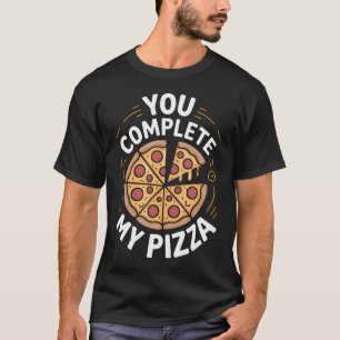 T-shirt Tranches de pizza fractionnées Apprentissage des m