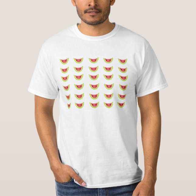 T-shirt Tranches heureuses de pastèque (Devant)