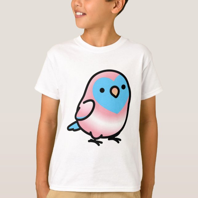 T-shirt Trangender LGBT+ Fierté Lovebird (Devant)
