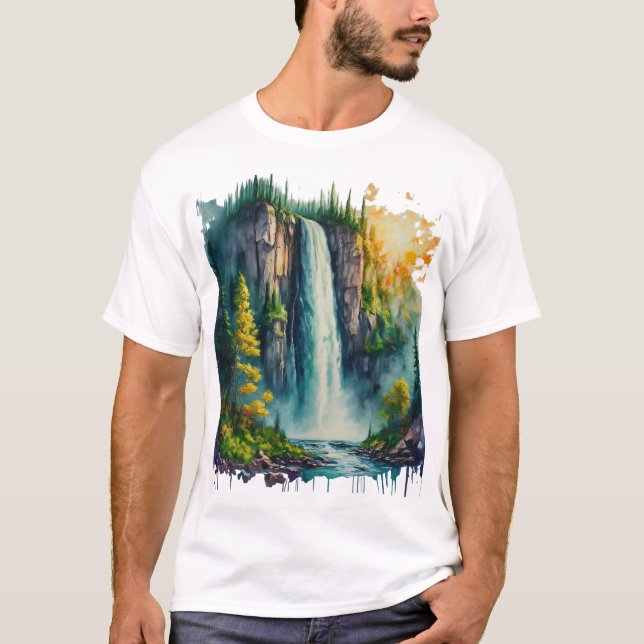 T-shirt tranquille Cascade Serenity (Devant)