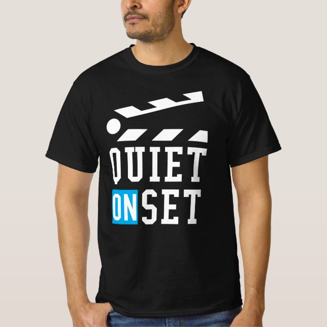 T-shirt Tranquille sur set - Drôle pour les réalisateurs d (Devant)