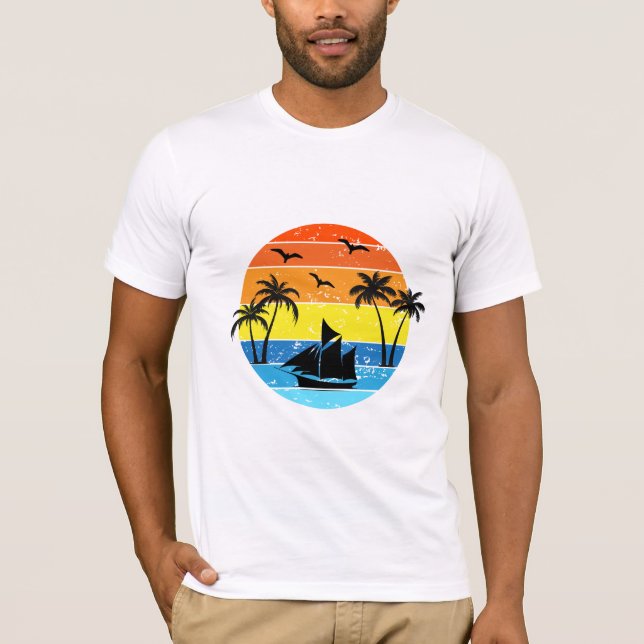 T-shirt Tranquillité Tropicale (Devant)
