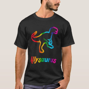 T-shirt Trans Allysaurus Gay pride LGBTQ Trans Drapeau D