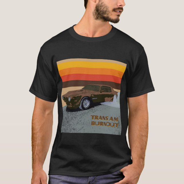 T-shirt Trans Am Burnout foncé (Devant)