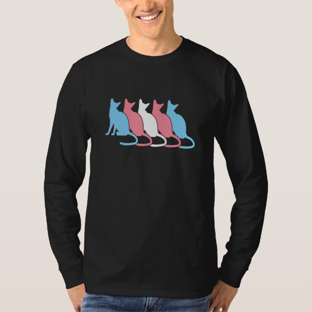 T-shirt Trans Cats Cute Gay Pride Equality LGBTQ Pride Mon (Devant)