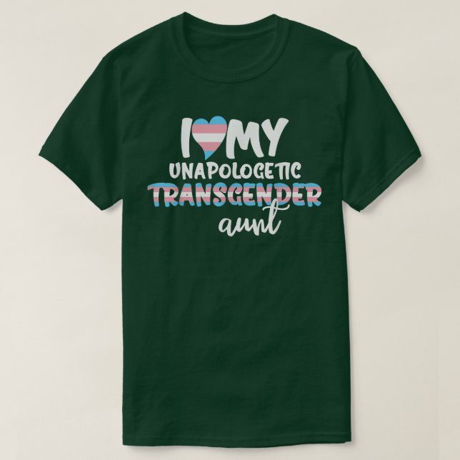 T-shirt Trans Drapeau LGBT J'aime mon transgenre non-apolo (Design devant)