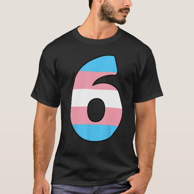 T-shirt Trans Enfants 6 ans Transgenre Drapeau LGBTQ 6e (Devant)