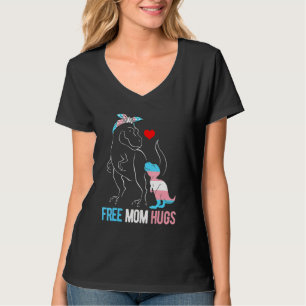 T-shirt Trans Free Mom Hugues Dinosaur Rex Mama transgenre